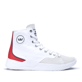 Supra Mens STATIK High Top Shoes White/white | US-54482